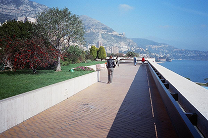 Francis Bacon walking on the terraces of the Monte Carlo Casino