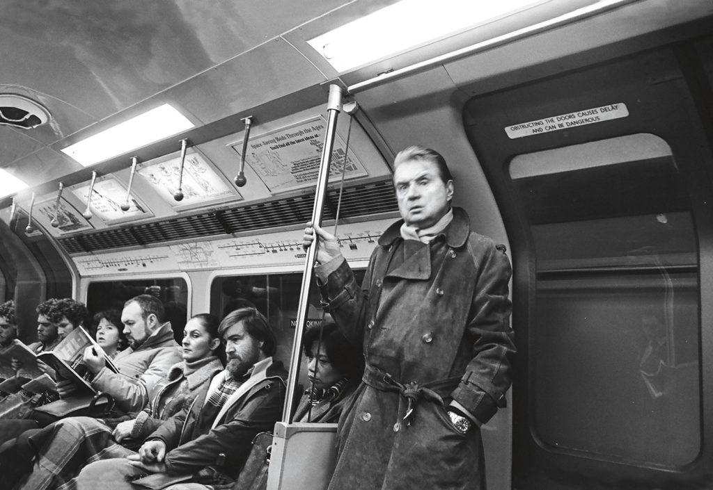 Francis Bacon on the Piccadilly Line, London (1984) Photo and © Johnny Stiletto