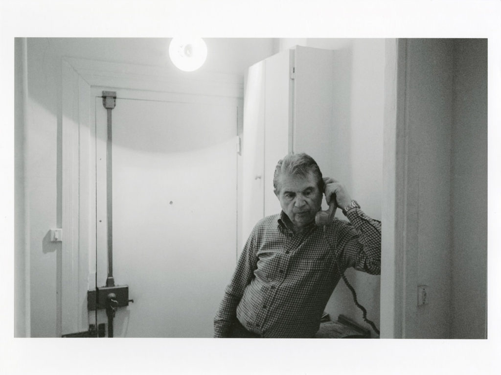 Francis Bacon in his studio in Paris (1979). Photo and © Edward Quinn