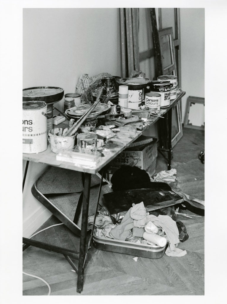 Francis Bacon studio in Paris 1979