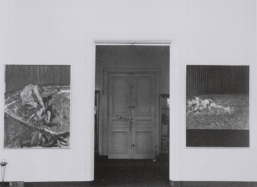 Francis Bacon exhibition at Galerie Rive Droite, Paris, February - March 1957 © Galerie Rive Droite