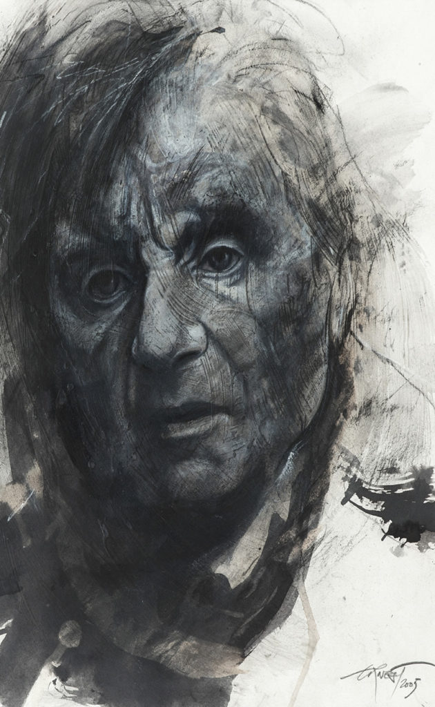 Portrait of Francis Bacon Ernest Pignon-Ernest