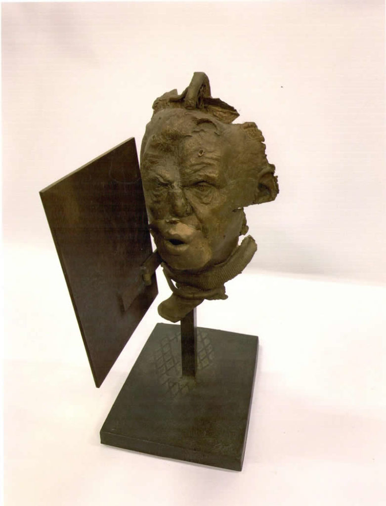 César, Bacon à la bouche, 1997, welded bronze