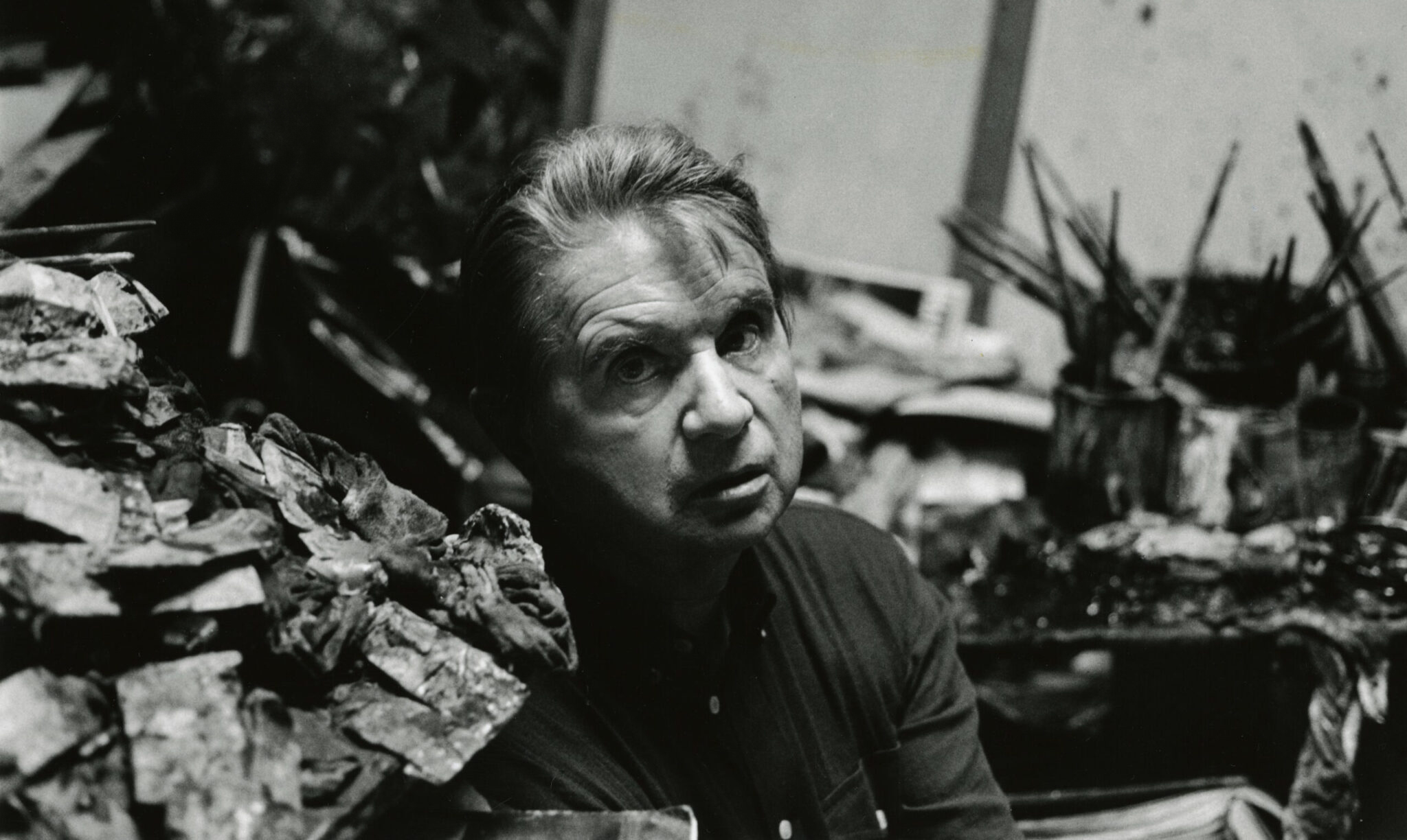 Francis Bacon in Mews Studio 1985