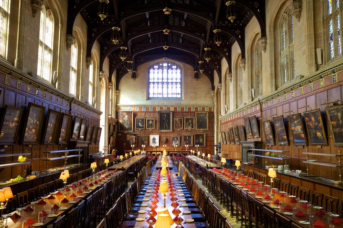 The grand hall at Christ Church College Photo: Ralph Williamson. Courtesy The Governing Body, Christ Church, Oxford