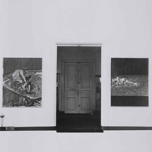 Francis Bacon exhibition at Galerie Rive Droite, Paris, February - March 1957 © Galerie Rive Droite