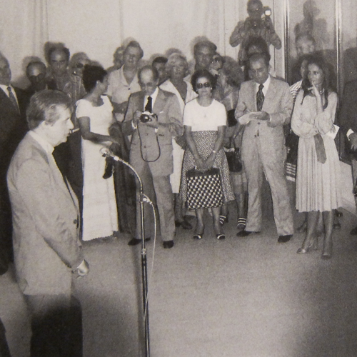 Preview of the Francis Bacon exhibition at musée Cantini, Marseille (9 July 1976) © Archives du musée Cantini de Marseille, cliché reprographie municipale