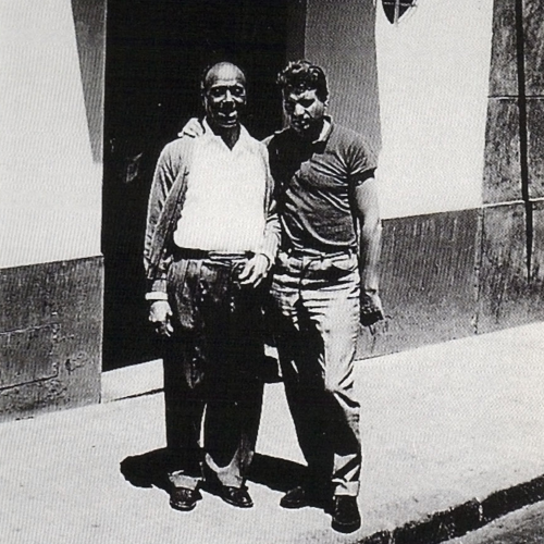 Bacon and Joseph Dean outside Dean’s Bar (1957). Photo: Fred G. Mossman © Marlborough Fine Art