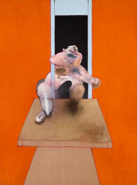 Francis Bacon, Figure in Movement, 1985, oil and pastel on canvas, Private Collection