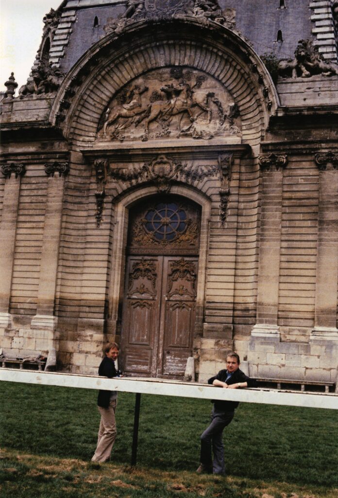 Francis Bacon with Reinhard Hassert in Chantilly, September 1978. Photo and © Eddy Batache