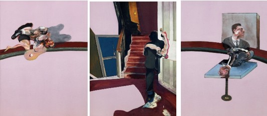 Francis Bacon, In Memory of George Dyer, 1971, Oil and dry transfer lettering on canvas, Fondation Beyeler, Beyeler Collection, Riehen / Basel