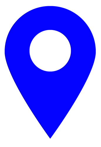 Blue map pin