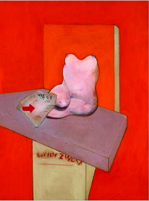 Bacon, Study of the Human Body – from a drawing by Ingres (1982), right panel of Diptych 1982-84